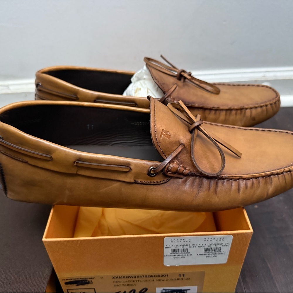 Tod's Tan Leather Loafers for Men